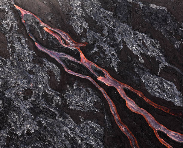 istock Lava flow at Hawaii Volcano National Park 1080248982