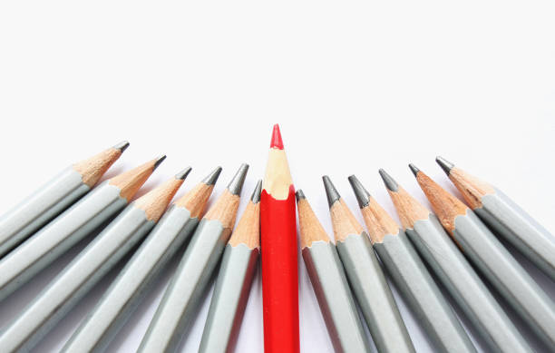 istock Pencils concept with red pencil 1080265612