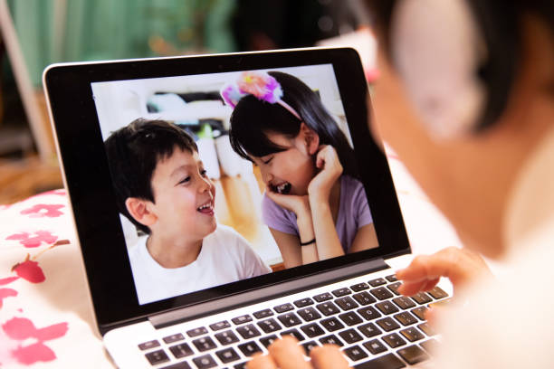 istock Senior woman talking online 1080267226