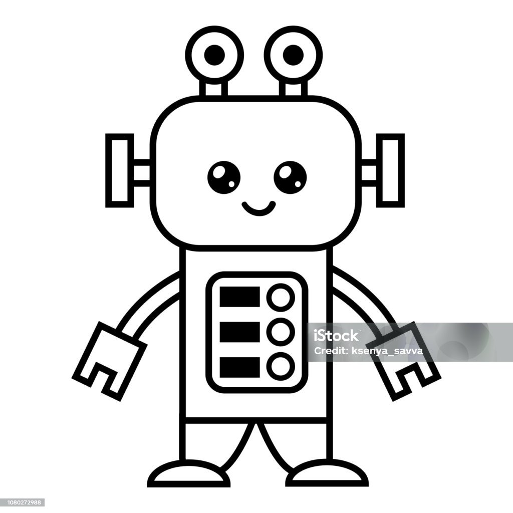 Sách Tô Màu Robot Hình Minh Họa Sẵn Có - Tải Xuống Hình Ảnh Ngay Bây Giờ -  Rô Bốt, Trang Sách Tô Màu, Công Nghiệp Điện Tử - Istock