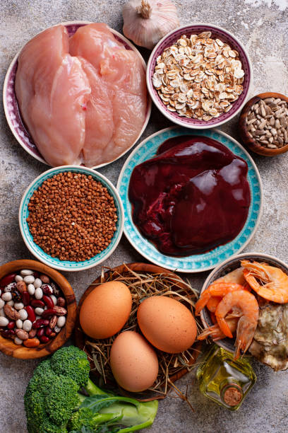 istock Healthy product sources of selenium. 1080274906