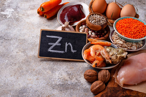 istock Healthy product sources of zinc. 1080274908