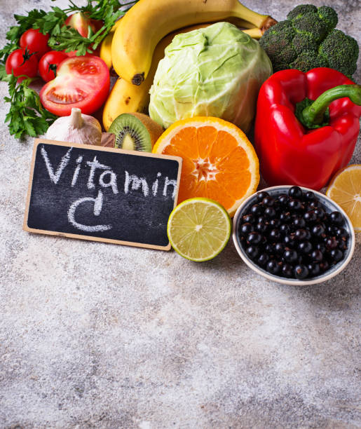 istock Food containing vitamin C. Healthy eating 1080276204