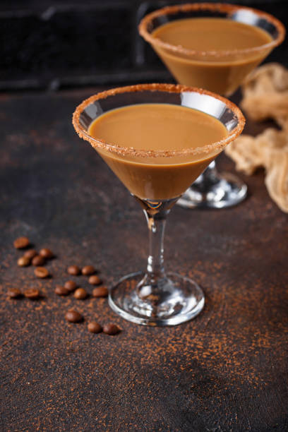istock Chocolate martini cocktail or Irish cream liquor 1080276282