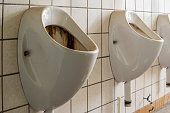 Old urinal toilet wc