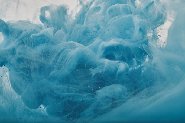 istock abstract texture with blue paint swirls 1080277150