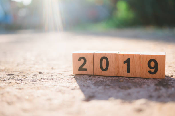 istock Wooden block year 2019 1080281470