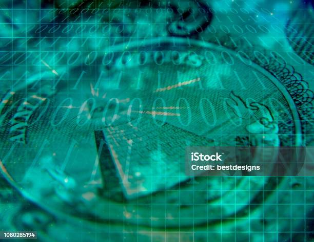 Binary Code And Us Dollar Stock Photo - Download Image Now - Analyzing ...