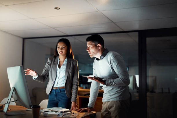 istock Working hard to meet their targets on time 1080286344