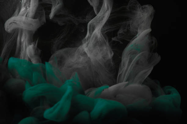 istock backdrop with green and grey swirls of paint 1080289210