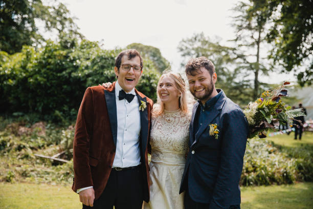 istock Newlyweds with the Best Man 1080290334