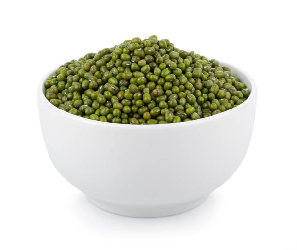 istock Mung beans in bowl isolated on white background 1080293574