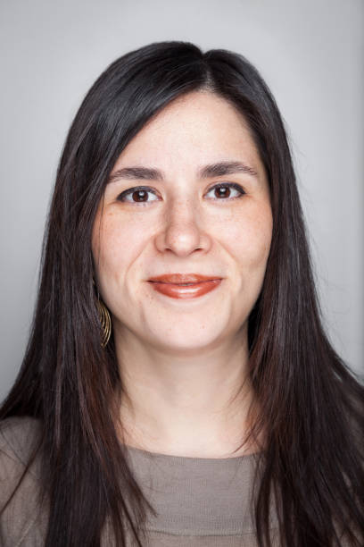 istock Smiling woman portrait isolated on background 1080298348