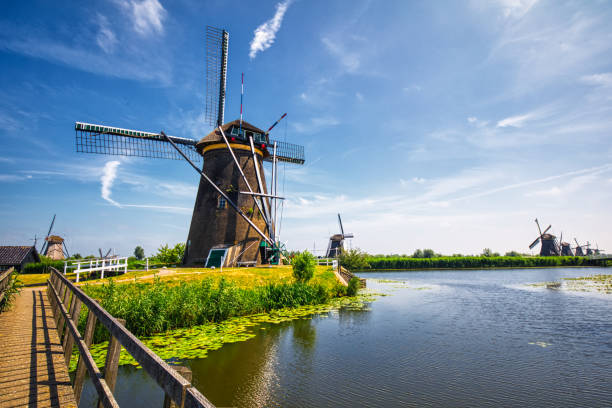 istock view of traditional windmills in Kinderdijk, The Netherlands 1080302242