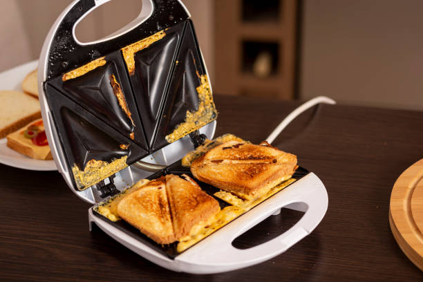 istock Hot sandwiches in a sandwich maker 1080302326