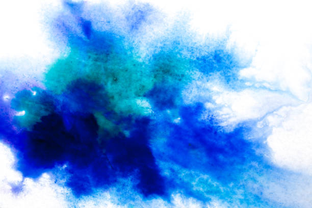 spots of watercolor paint as a background