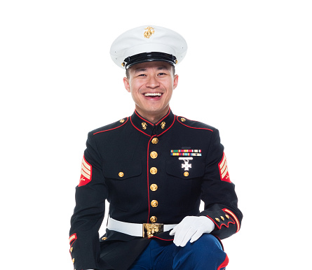 US Marine in uniform