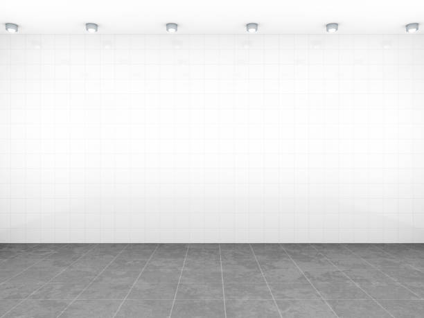 istock room with white tiles background 1080308244