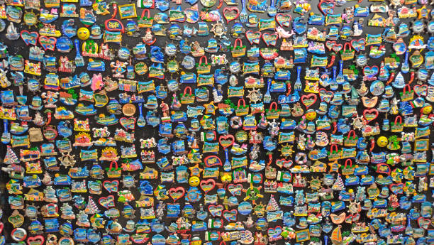 istock Many souvenir magnets from Bulgaria. A gift for memory, a souvenir 1080310052