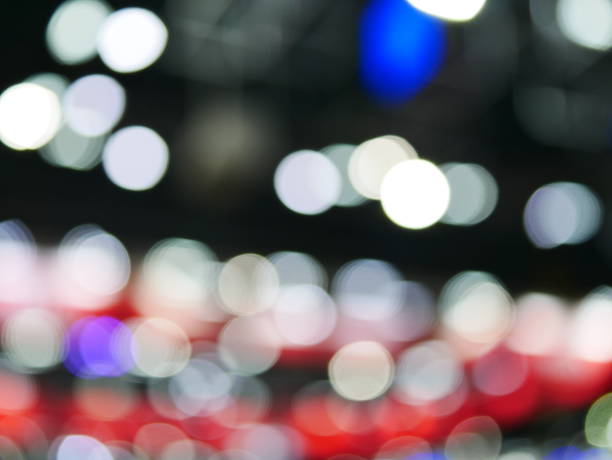 istock Winter xmas holiday lights background. 1080311994