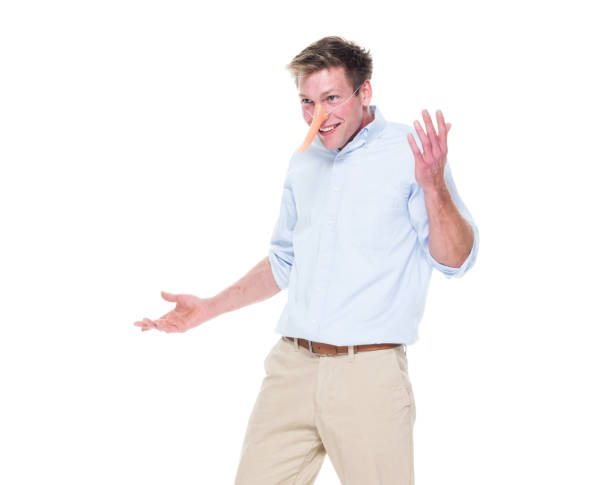 istock Attractive young male has long nose 1080313604