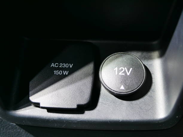 istock DC 12 V and AC 230 V socket in the car 1080316156