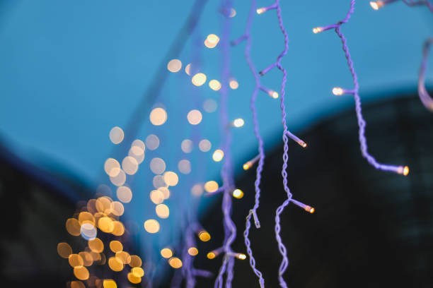 istock New Year, Christmas decorations, lighting, garland bulbs. 1080316380