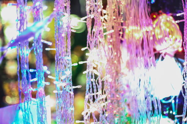istock New Year, Christmas decorations, lighting, garland bulbs. 1080316392