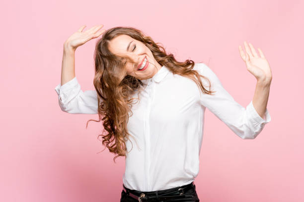 istock The young woman's portrait with happy emotions 1080316452