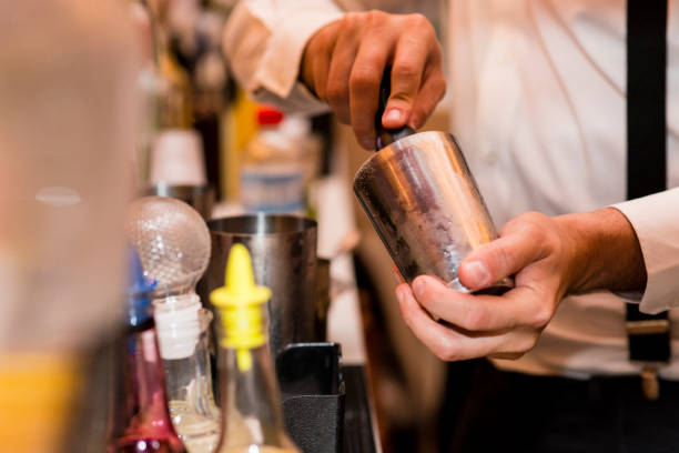 istock Drink preparation at bar for event 1080319832