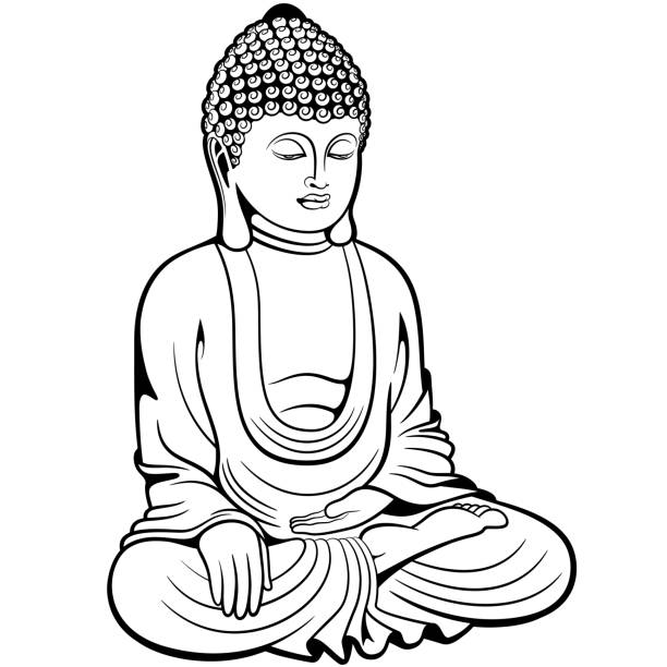 136 Cartoon Of Buddha Portrait Illustrations & Clip Art - iStock