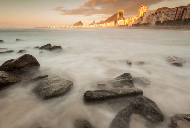 shot from Leme beach  Rio de Janeiro in the sunrise