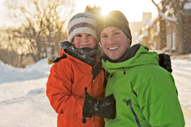 istock A nice Father And Son In Snowy Landscape 1080324004