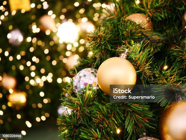 Christmas Decoration On Abstract Background Stock Photo - Download Image Now - 2015, Abstract, Abstract Backgrounds