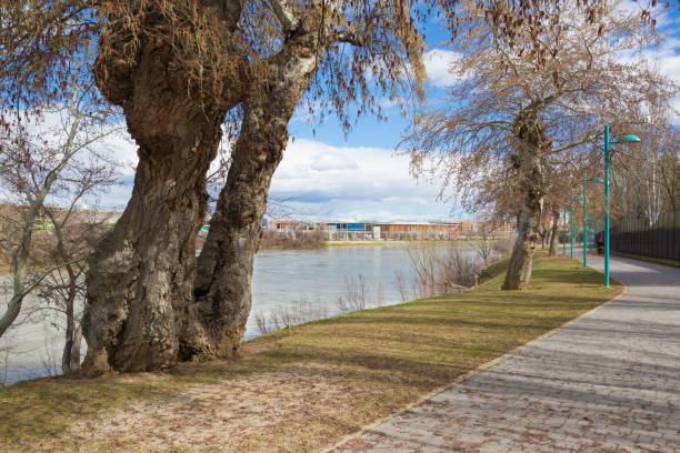 istock Zaragoza - The riverside of Ebro river. 1080332228