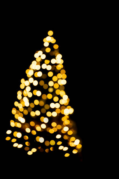 istock Defocused lights on decorated Christmas tree 1080341550