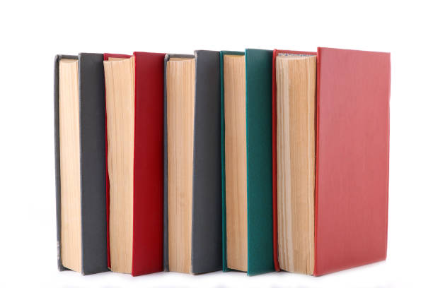 istock Old vintage books isolated on white background 1080348194