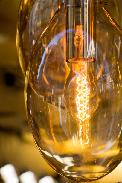 istock Decorative antique edison style filament light bulbs 1080349870