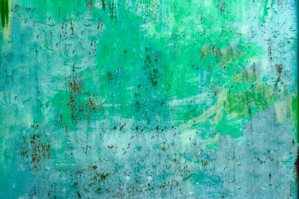 istock Texture of old painted sheet metal 1080359148