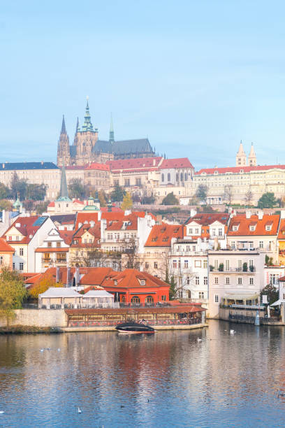 istock panoramic view of Prague river bank 1080359506
