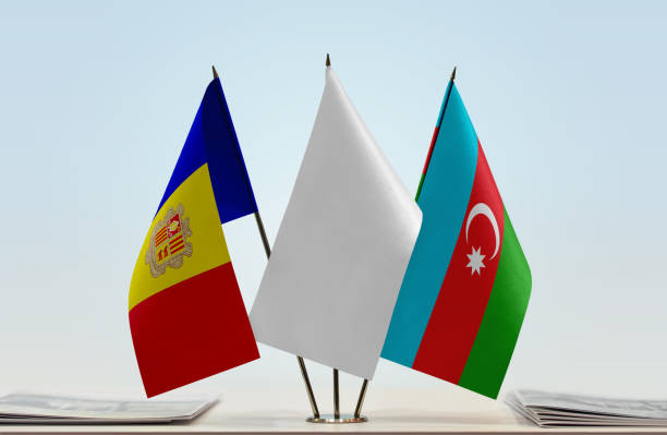 istock Flags of Andorra and Azerbaijan 1080364670