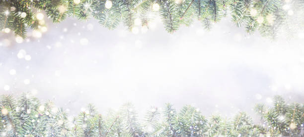 istock Holiday background with christmas tree 1080364810