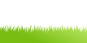 istock Vector green grass: natural, organic, bio, eco label and shape on white background 1080366468