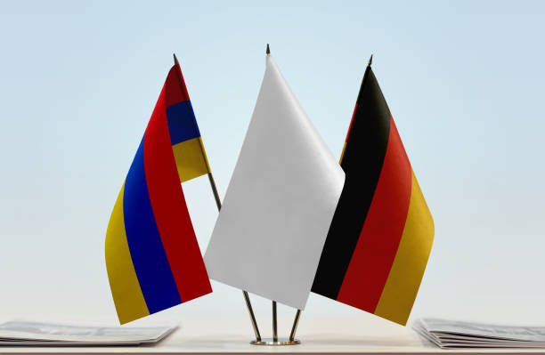 istock Flags of Armenia and Germany 1080367520