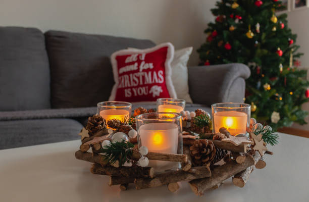 istock Beautiful and cozy house decorated during Christmas 1080372318