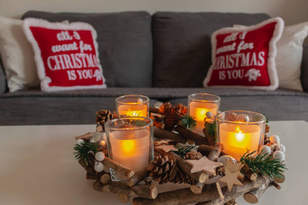 istock Beautiful and cozy house decorated during Christmas 1080372320