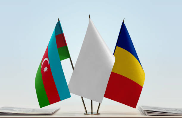 istock Flags of Azerbaijan and Romania 1080372436