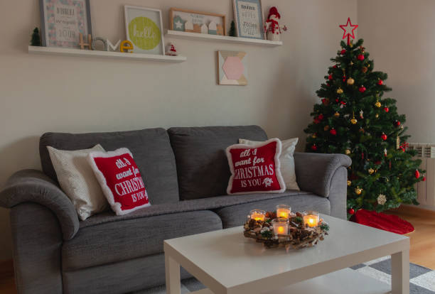 istock Beautiful and cozy house decorated during Christmas 1080372442