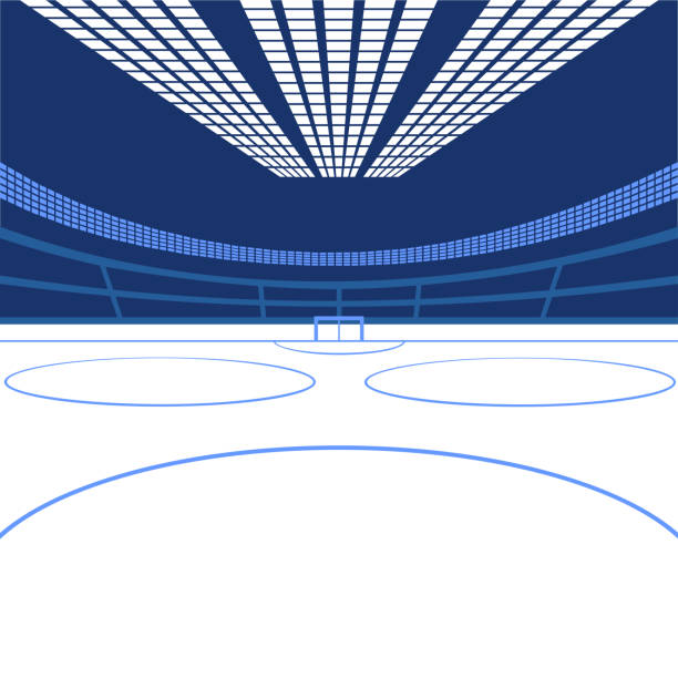ilustrações de stock, clip art, desenhos animados e ícones de hockey arena. color image - field hockey