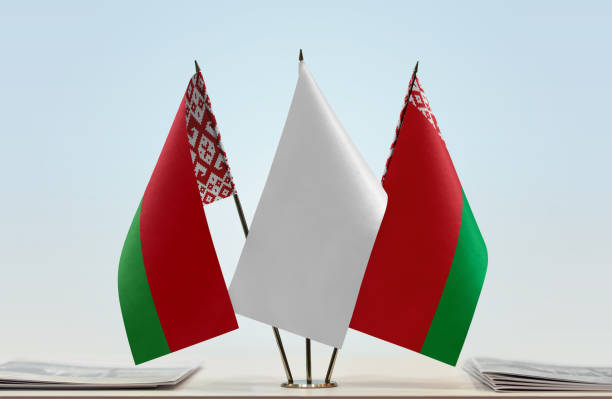 istock Two similar flags of Belarus 1080392802